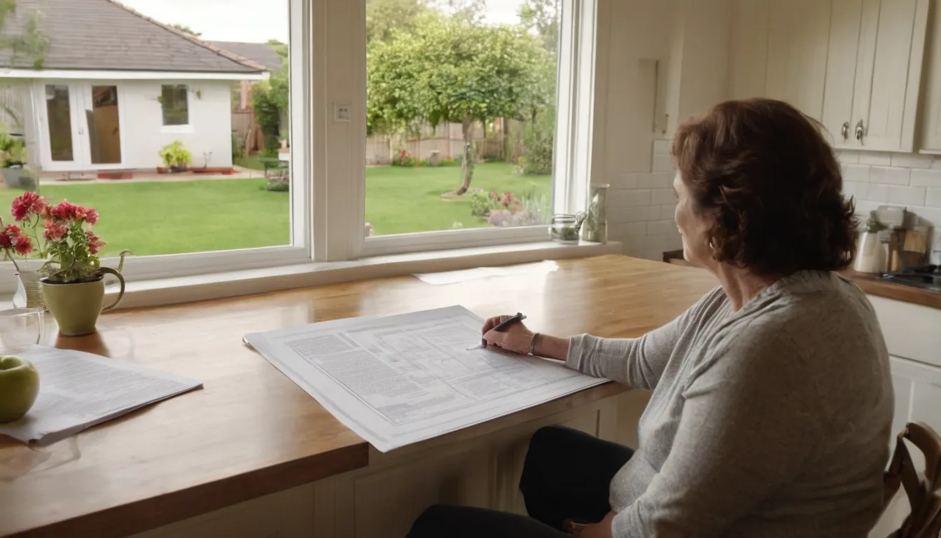 Homeowner reviewing a written septic quote with a local provider in the Anaheim area